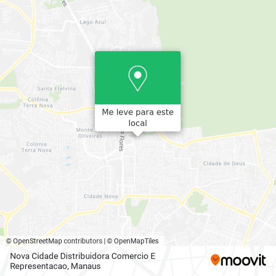 Nova Cidade Distribuidora Comercio E Representacao mapa