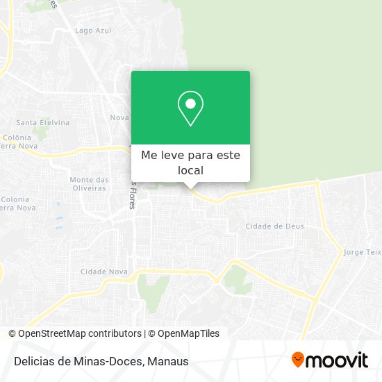 Delicias de Minas-Doces mapa