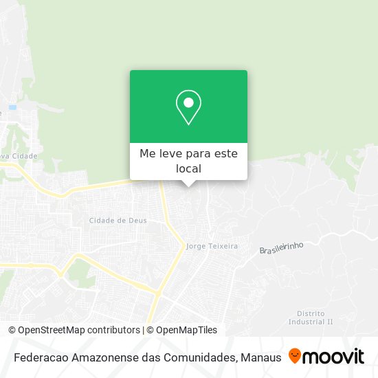 Federacao Amazonense das Comunidades mapa
