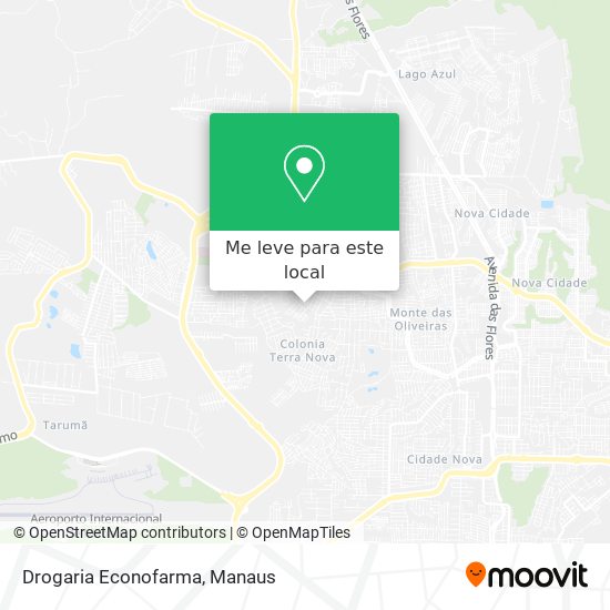 Drogaria Econofarma mapa