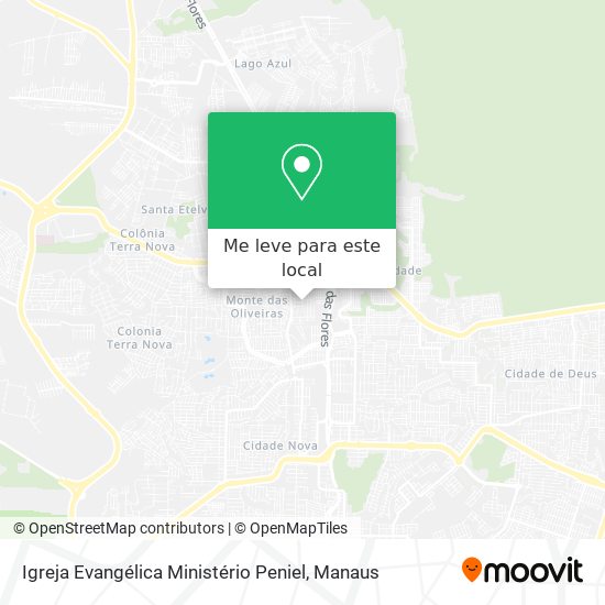 Igreja Evangélica Ministério Peniel mapa