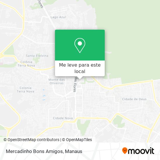 Mercadinho Bons Amigos mapa