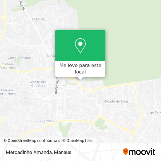 Mercadinho Amanda mapa