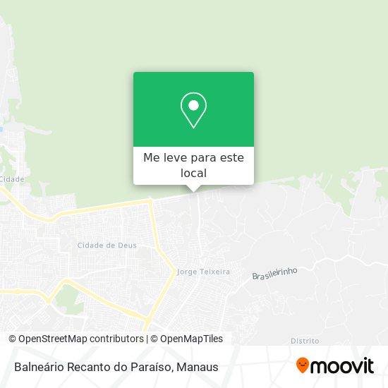 Balneário Recanto do Paraíso mapa