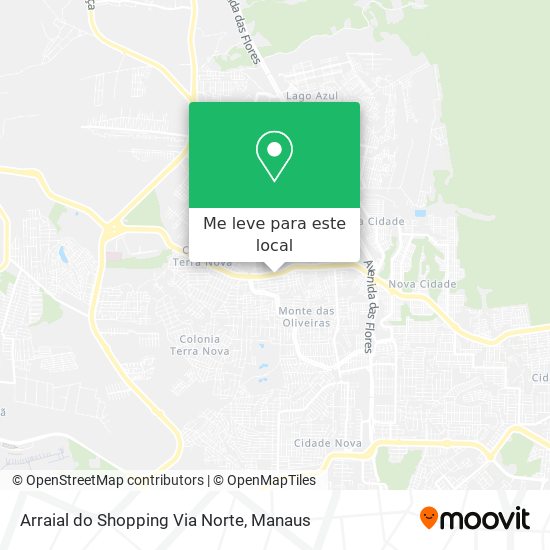 Arraial do Shopping Via Norte mapa