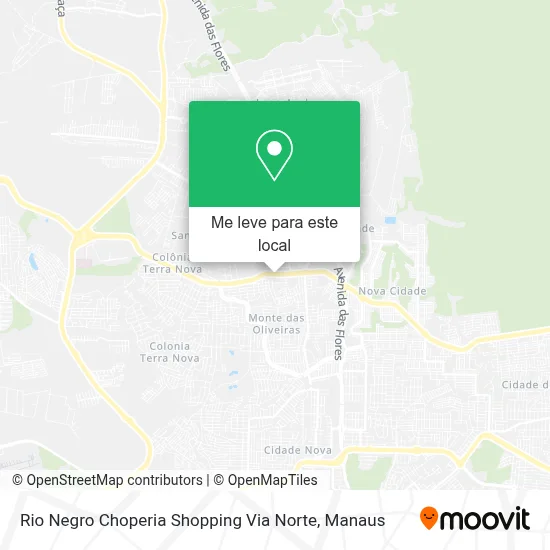 Rio Negro Choperia Shopping Via Norte mapa