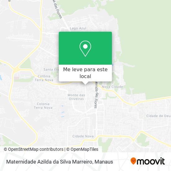 Maternidade Azilda da Silva Marreiro mapa