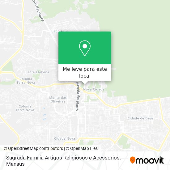Sagrada Família Artigos Religiosos e Acessórios mapa