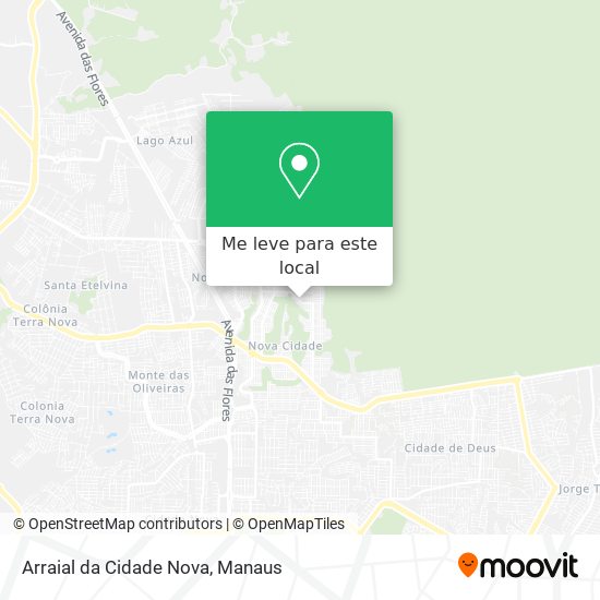 Arraial da Cidade Nova mapa