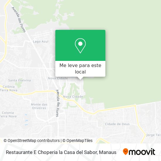Restaurante E Choperia la Casa del Sabor mapa