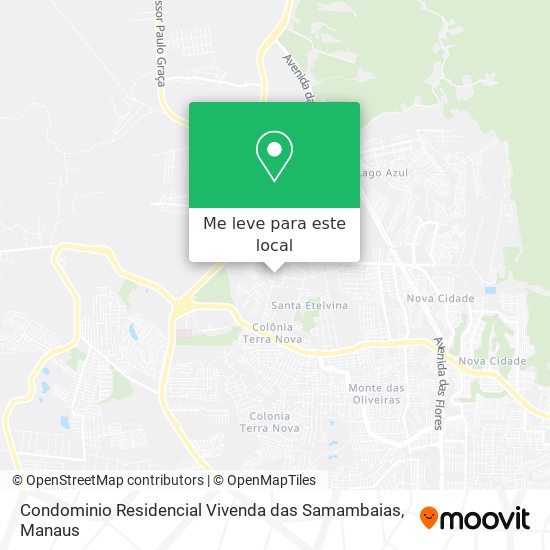 Condominio Residencial Vivenda das Samambaias mapa