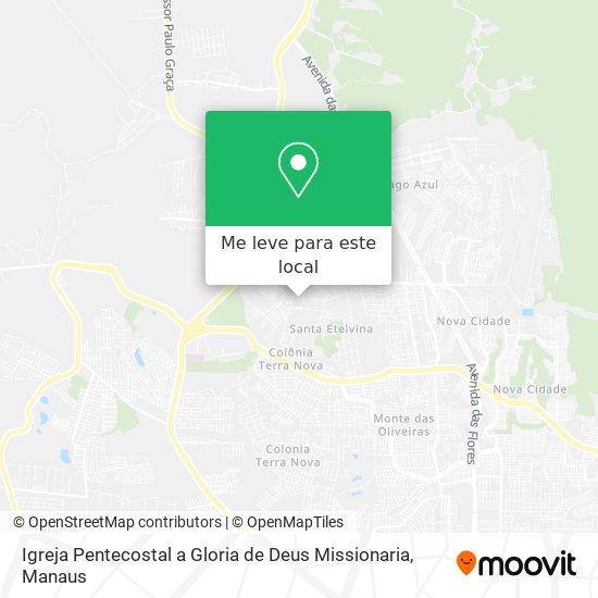 Igreja Pentecostal a Gloria de Deus Missionaria mapa