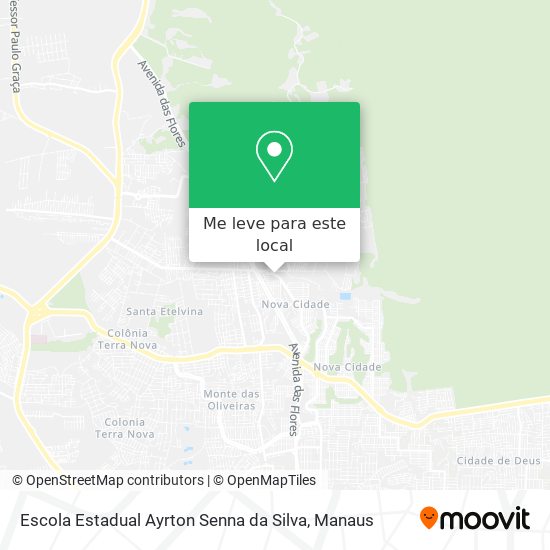 Escola Estadual Ayrton Senna da Silva mapa
