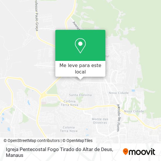 Igreja Pentecostal Fogo Tirado do Altar de Deus mapa