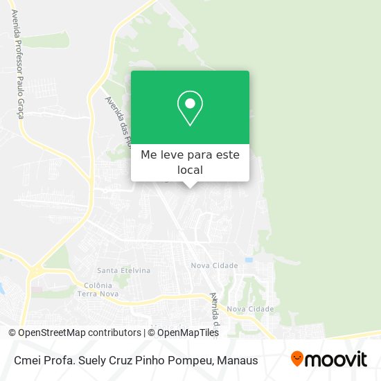 Cmei Profa. Suely Cruz Pinho Pompeu mapa
