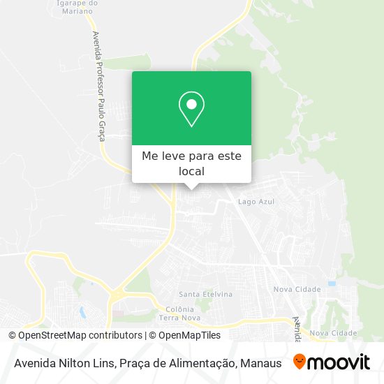 Avenida Nilton Lins, Praça de Alimentação mapa