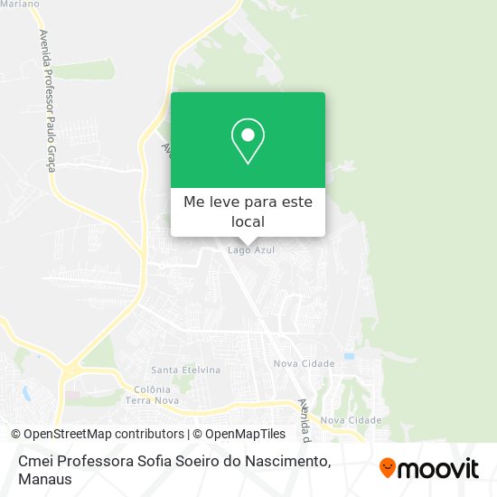 Cmei Professora Sofia Soeiro do Nascimento mapa