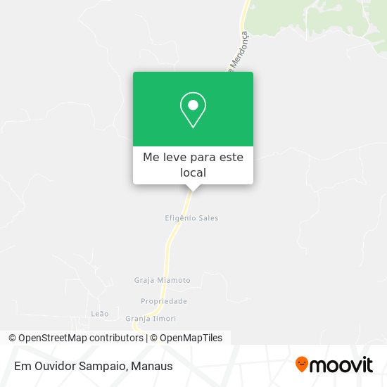 Em Ouvidor Sampaio mapa
