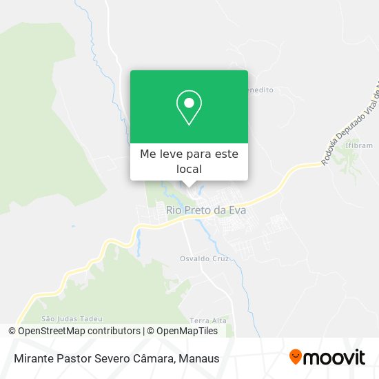 Mirante Pastor Severo Câmara mapa