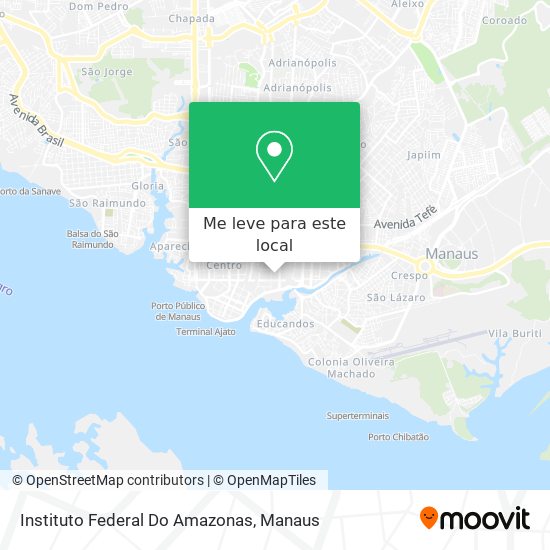Instituto Federal Do Amazonas mapa