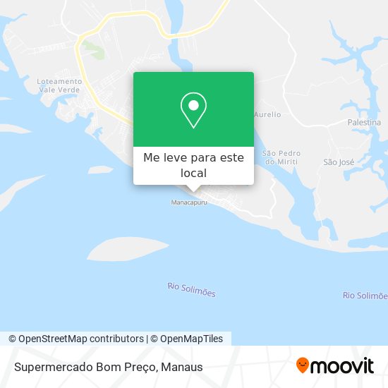 Supermercado Bom Preço mapa