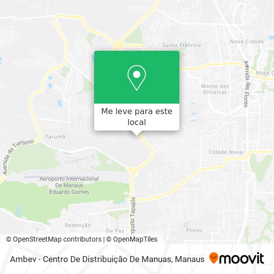Ambev - Centro De Distribuição De Manuas mapa