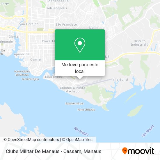 Clube Militar De Manaus - Cassam mapa