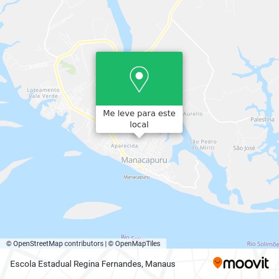 Escola Estadual Regina Fernandes mapa