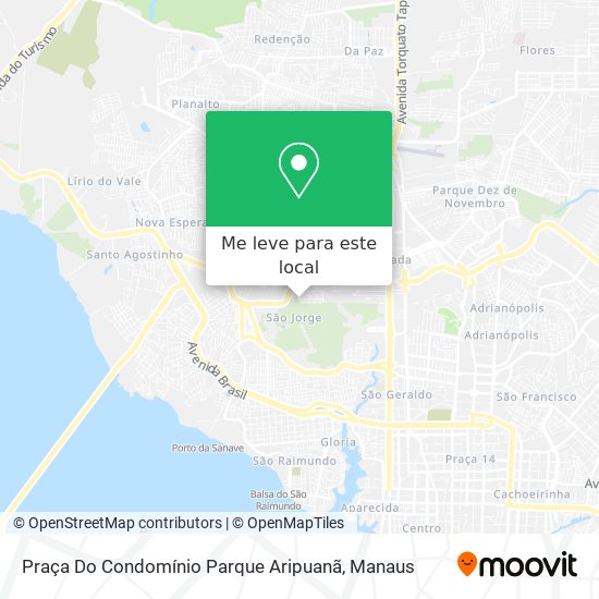 Praça Do Condomínio Parque Aripuanã mapa