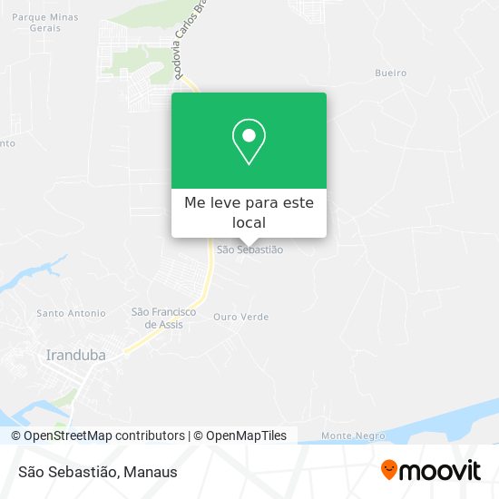 São Sebastião mapa