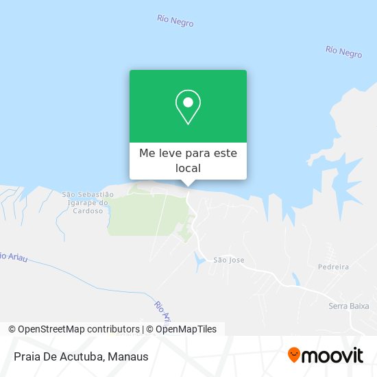 Praia De Acutuba mapa