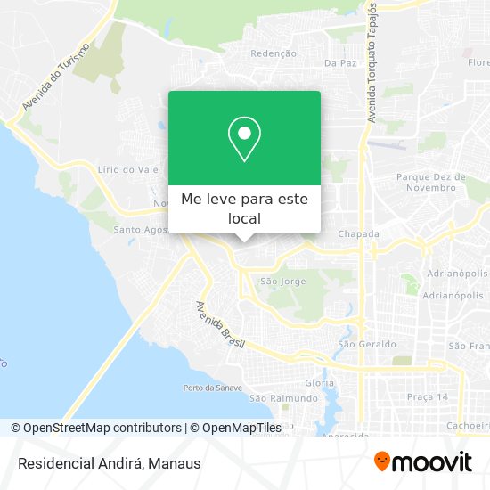 Residencial Andirá mapa
