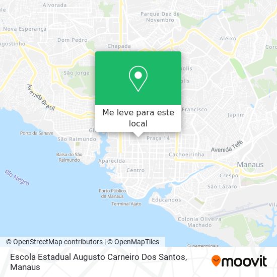 Escola Estadual Augusto Carneiro Dos Santos mapa