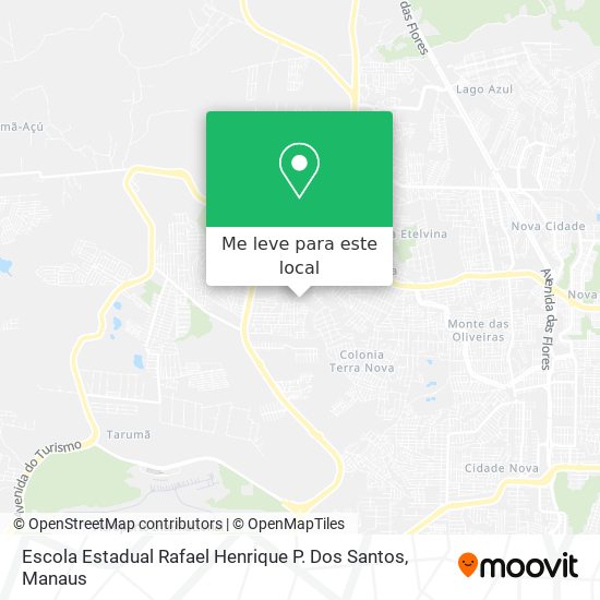 Escola Estadual Rafael Henrique P. Dos Santos mapa