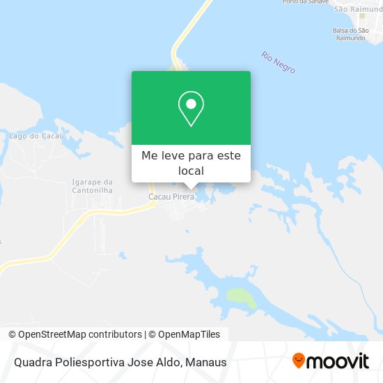 Quadra Poliesportiva Jose Aldo mapa