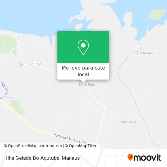 Ilha Gelada Do Açutuba mapa