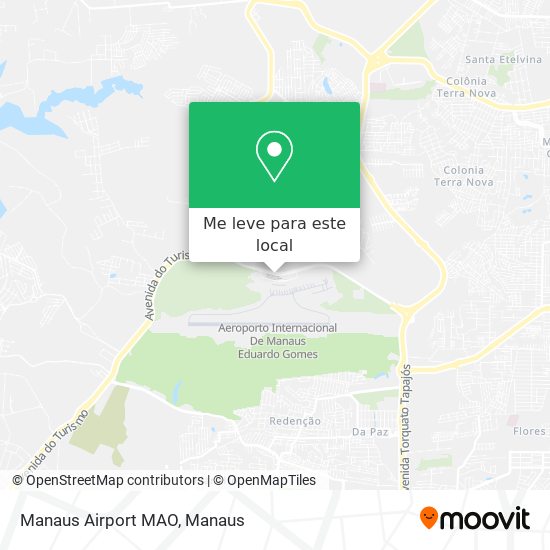 Manaus Airport MAO mapa