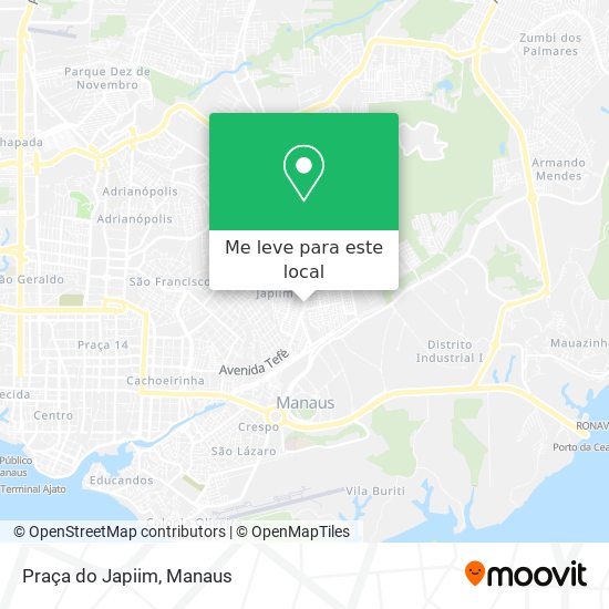 Praça do Japiim mapa