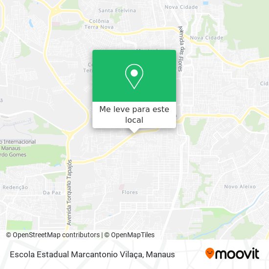 Escola Estadual Marcantonio Vilaça mapa