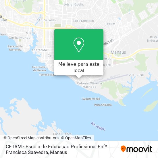 CETAM - Escola de Educação Profissional Enfª Francisca Saavedra mapa