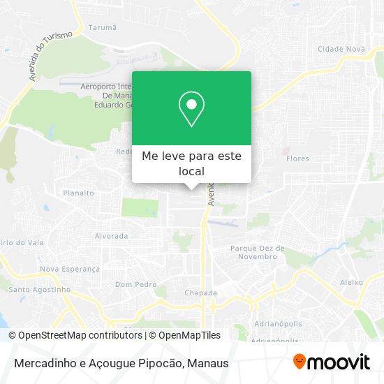 Mercadinho e Açougue Pipocão mapa