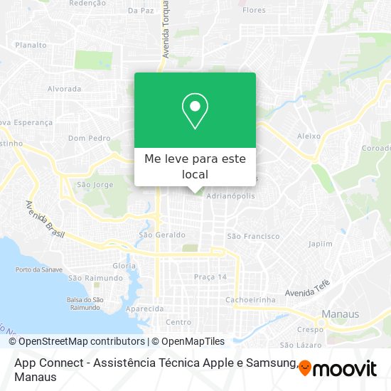 App Connect - Assistência Técnica Apple e Samsung mapa
