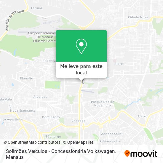 Solimões Veículos - Concessionária Volkswagen mapa