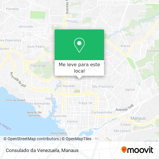 Consulado da Venezuela mapa