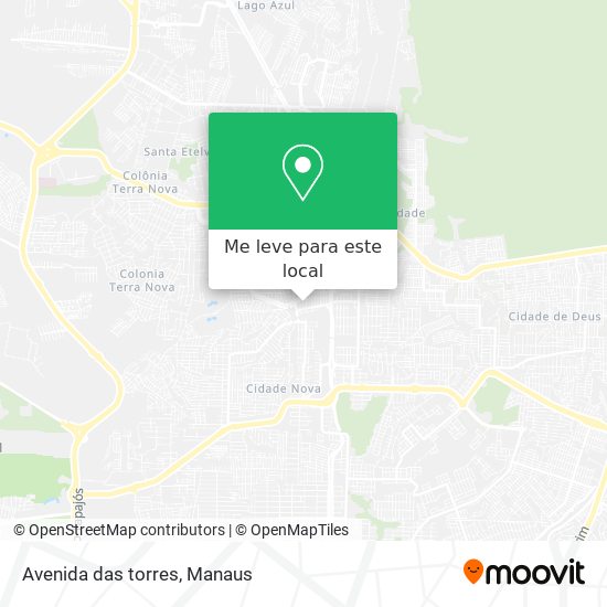 Avenida das torres mapa