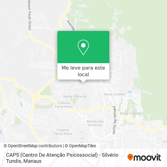 CAPS (Centro De Atenção Psicossocial) - Silvério Tundis mapa