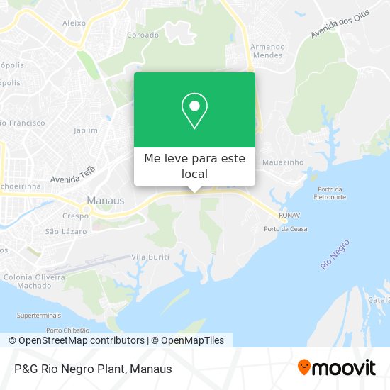 P&G Rio Negro Plant mapa