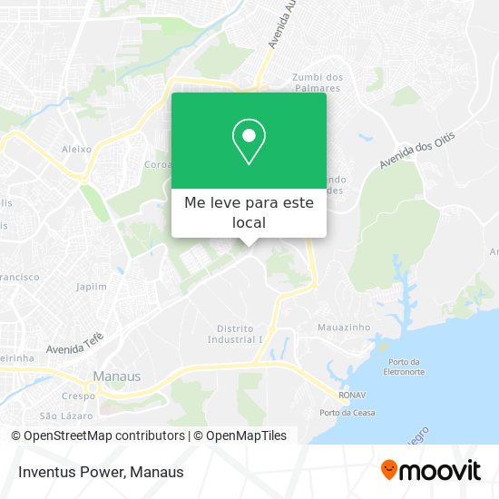 Inventus Power mapa