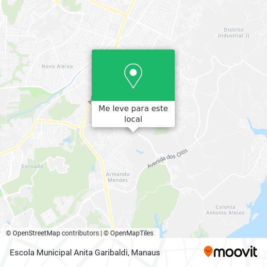 Escola Municipal Anita Garibaldi mapa