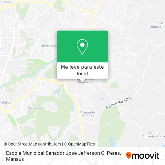 Escola Municipal Senador Jose Jefferson C. Peres mapa